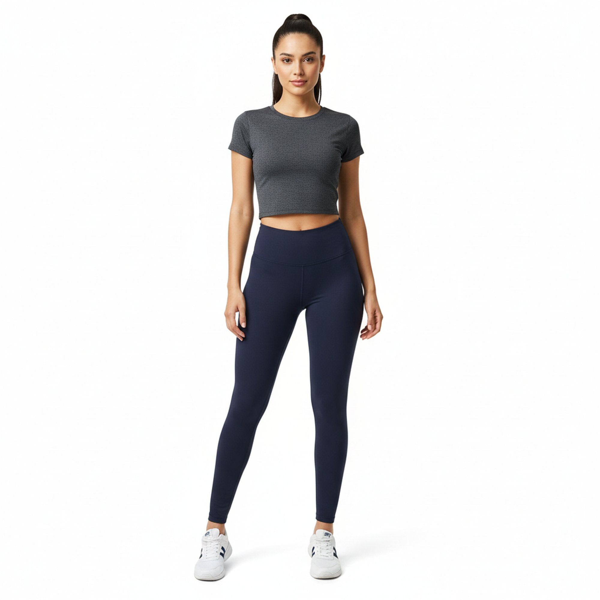 Buttery Smooth Basic Solid High Waisted Leggings - 5 Inch Waist - New Mix