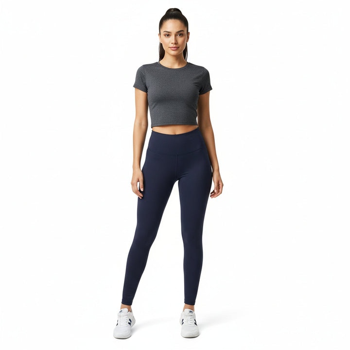 Buttery Smooth Basic Solid High Waisted Leggings - 5 Inch Waist - New Mix