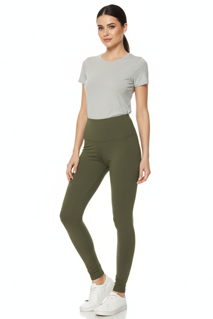 Buttery Smooth Basic Solid High Waisted Leggings - Extra Plus Size - 5 Inch - 3XL 4XL 5XL