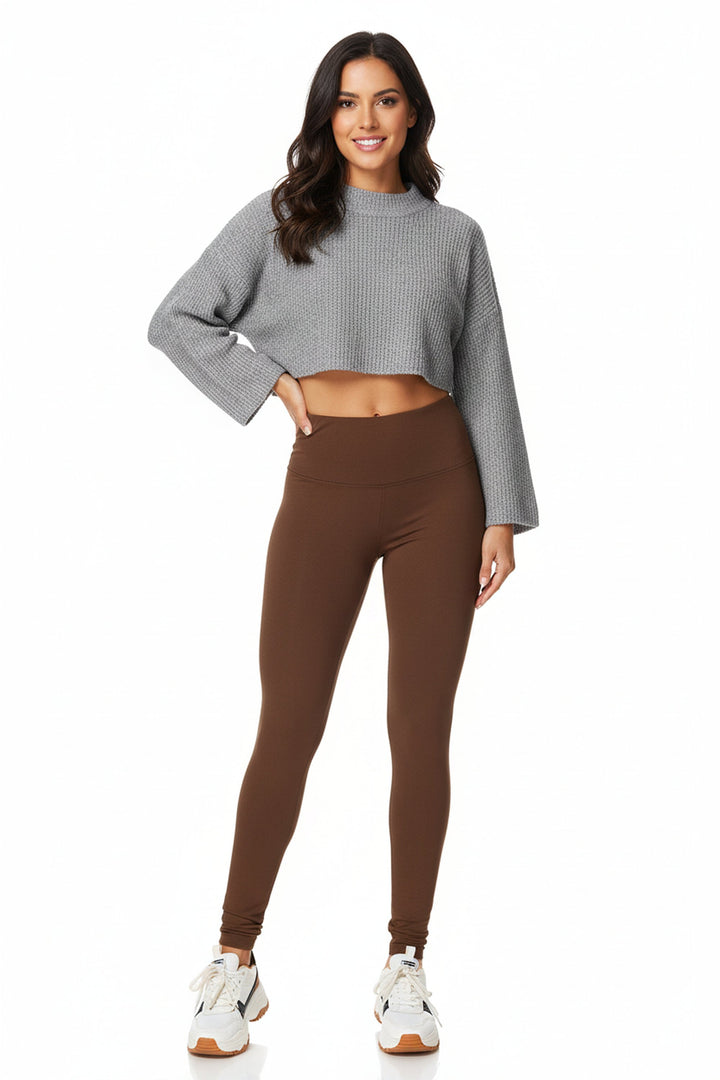 Buttery Smooth Basic Solid High Waisted Leggings - Plus Size - 5 Inch Waist - 1XL 2XL 3XL - New Mix