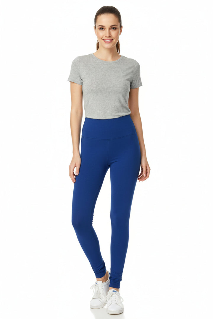 Buttery Smooth Basic Solid High Waisted Leggings - Plus Size - 5 Inch Waist - 1XL 2XL 3XL - New Mix