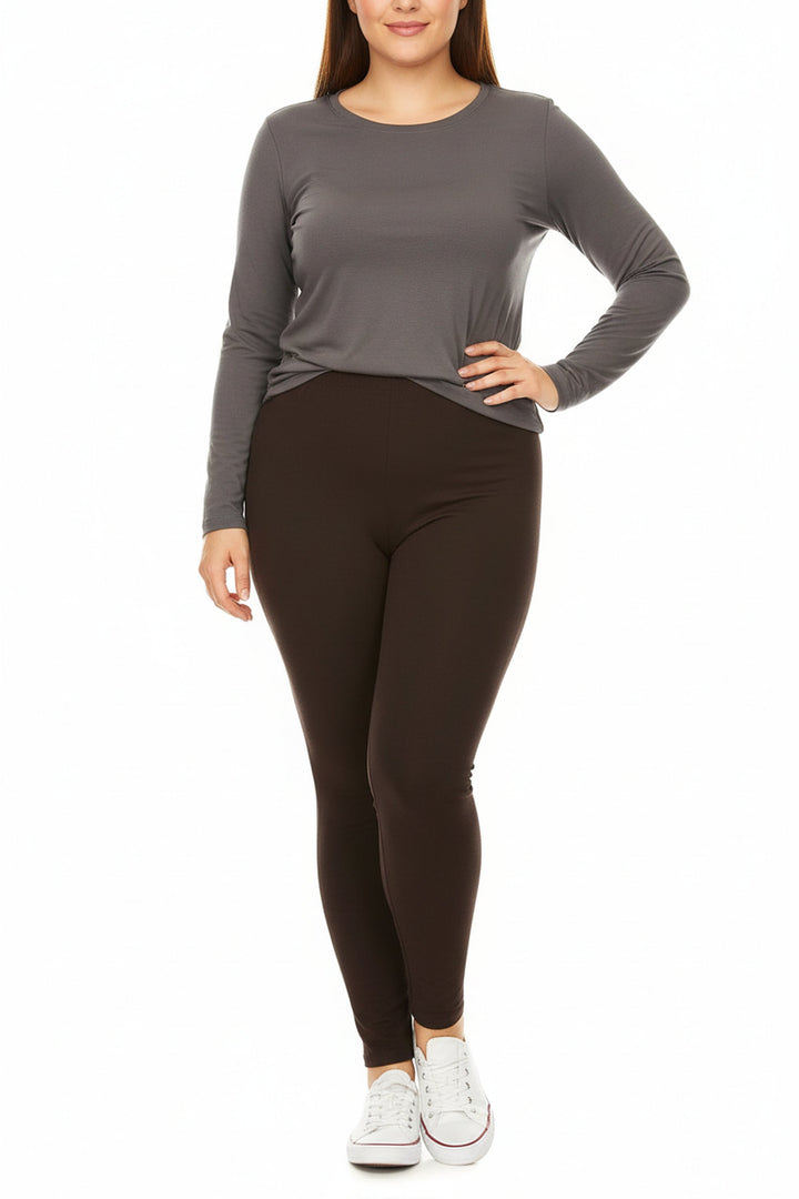Buttery Smooth Basic Solid Leggings - Extra Plus Size - 3XL 4XL 5XL