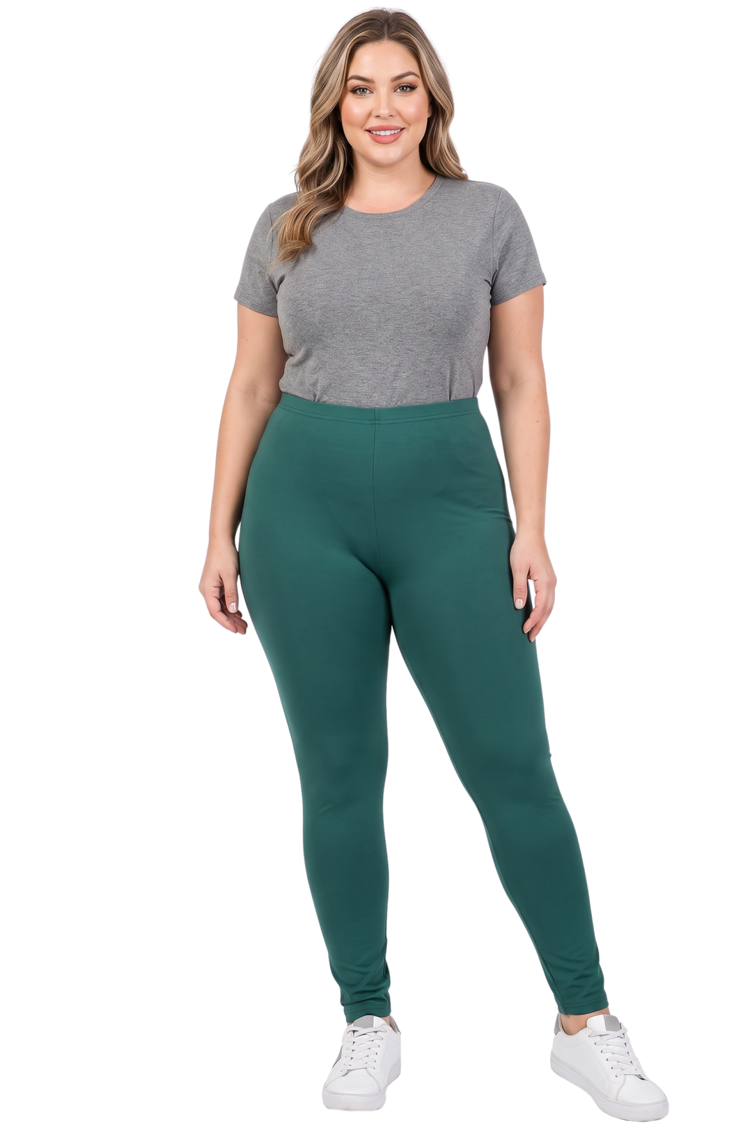 Buttery Smooth Basic Solid Leggings - Plus Size - 1XL 2XL 3XL - New Mix